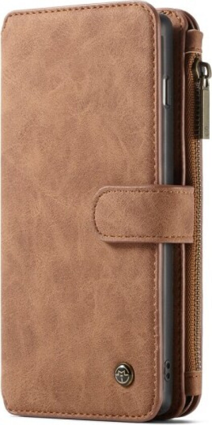 CASEME Samsung Galaxy S10+ Retro Lær Lommebok-deksel - Brun Brown