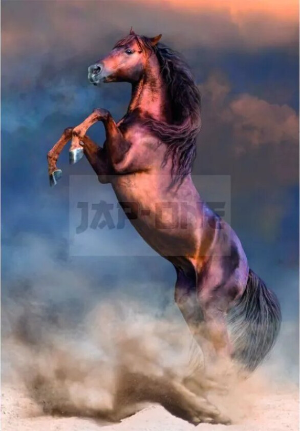 Cle Puzzle 500 Compact Wild Red Stallion 35595