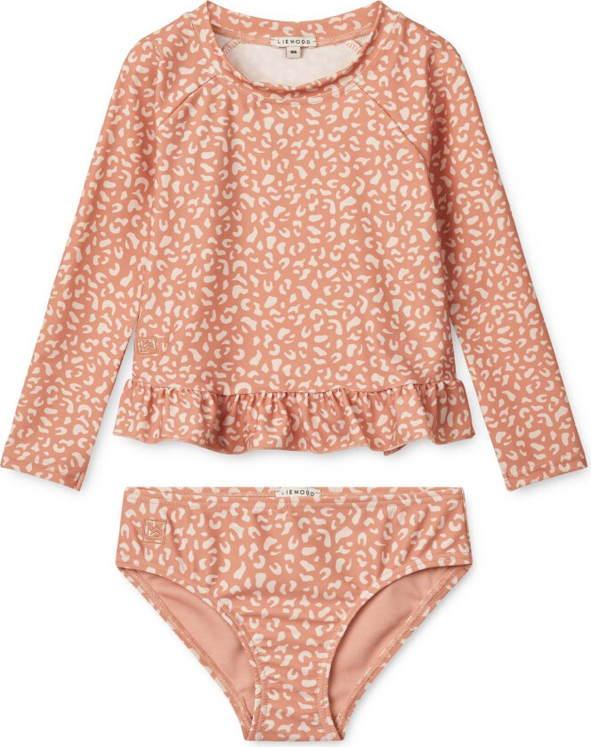 Dagny Badesett, Mini Leo/Tuscany Rose, 98 - Badetøy - Polyester,Elastan