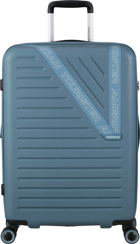 Dynabelt Spinner Trillekoffert 68L, Rainstorm Blue - Kofferter - Resirkulert plast,Plast