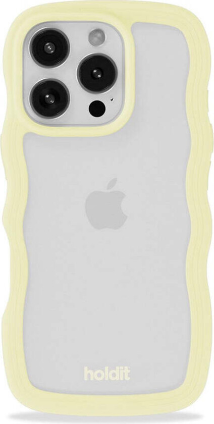 iPhone 16 Pro Max Wavy Deksel - Gul/Transparent