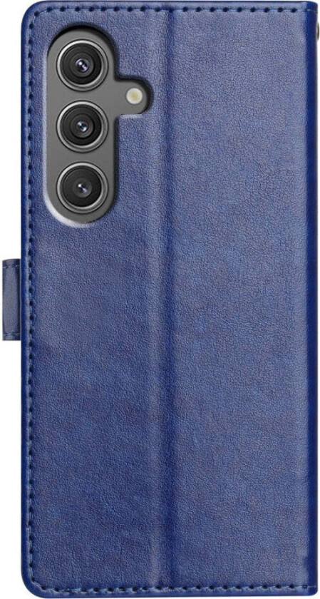 Samsung Galaxy A26 (5G) Kunstskinn Flip Deksel m. Strop - Blå