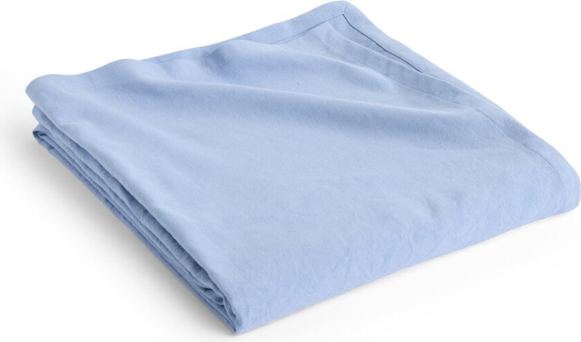 Linen sengeteppe 240x260 cm Light blue