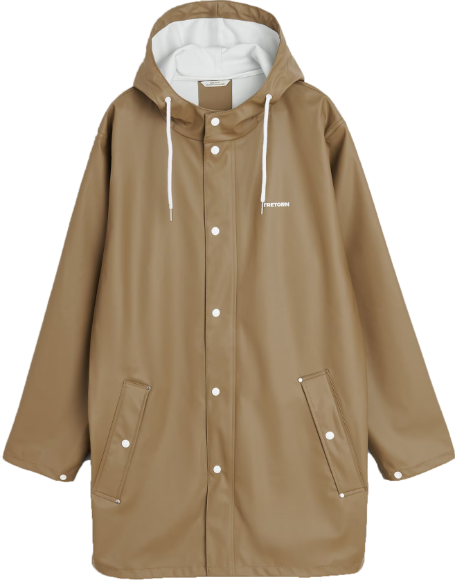 Unisex Wings Rain Jacket Shitake