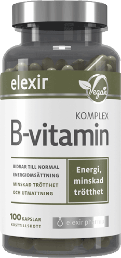 B-vitamin Komplex 100 kapsler