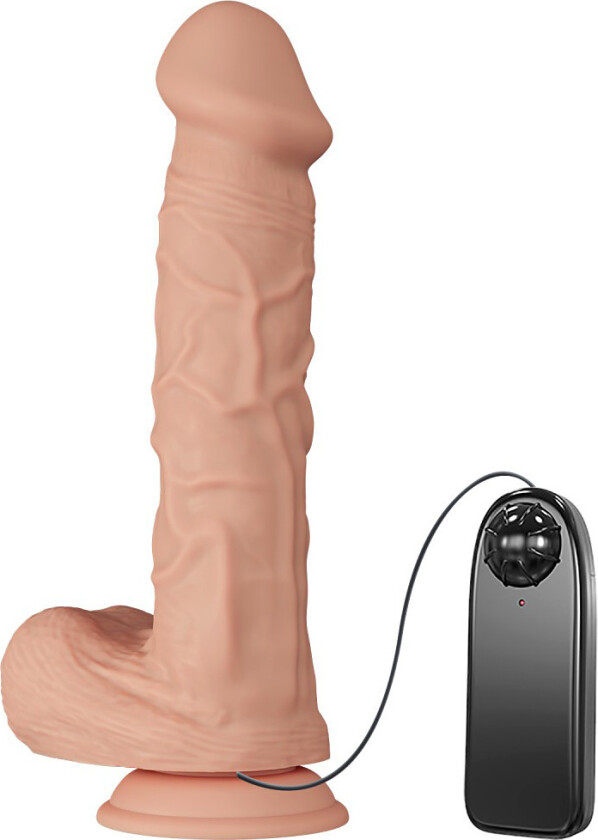 Beautiful Bergrisi: Glide & Slide-Skin Dildo Vibrator, 26 cm