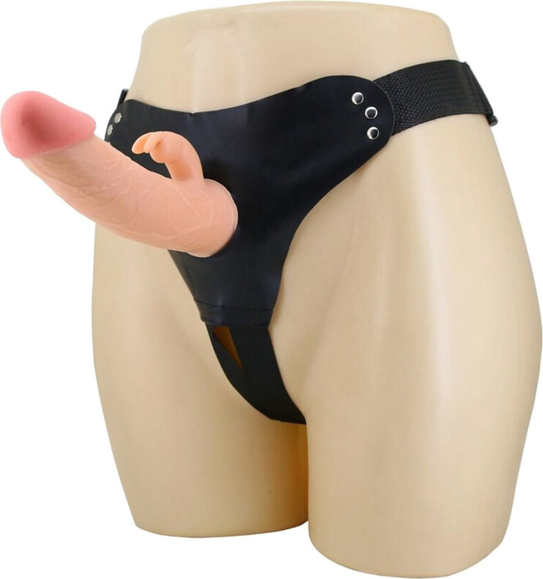 Pretty Love: Mavis, Strap-On Harness with Hollow Rabbit Dildo