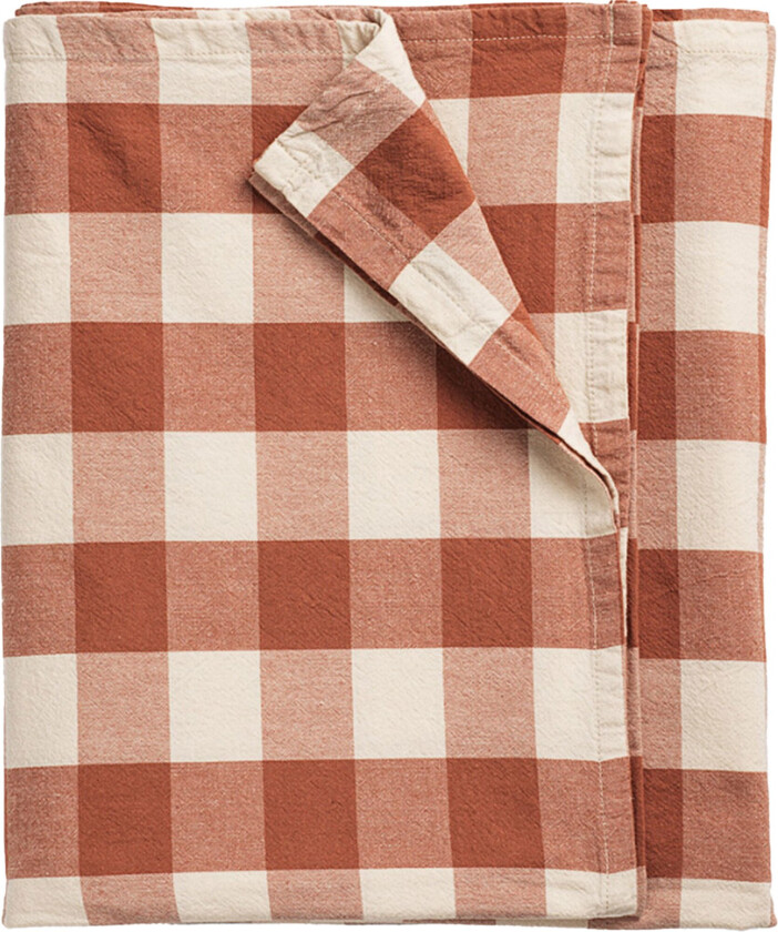 Bertel bordduk 330x145 cm, brun/aprikos