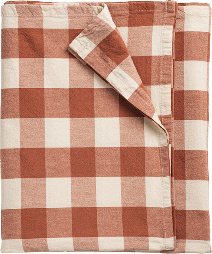 Bertel bordduk 250x145 cm, brun/aprikos