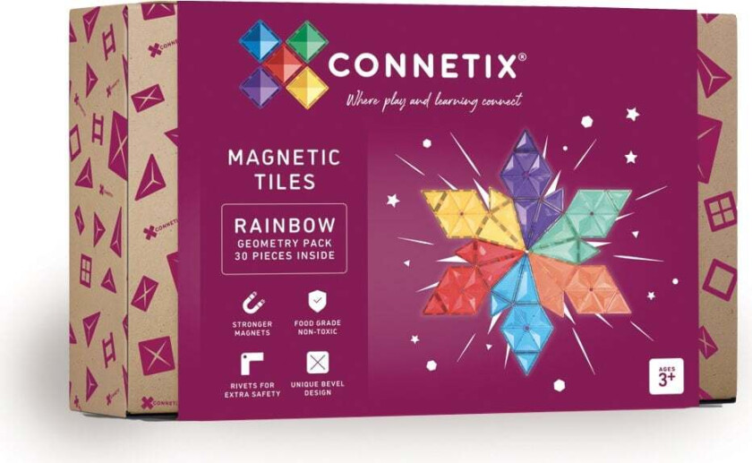 Rainbow Geometry Pack 30 Pieces - (CT-R-00030-GE)