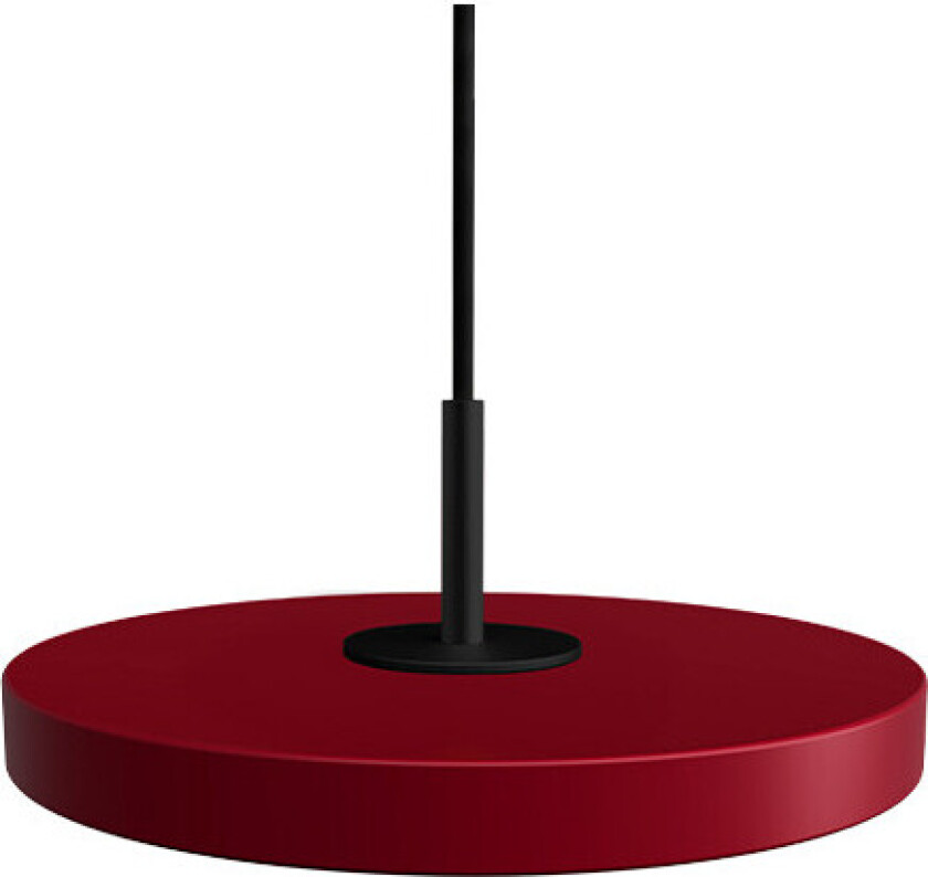 Asteria Micro Pendel Ruby Red/Black Top