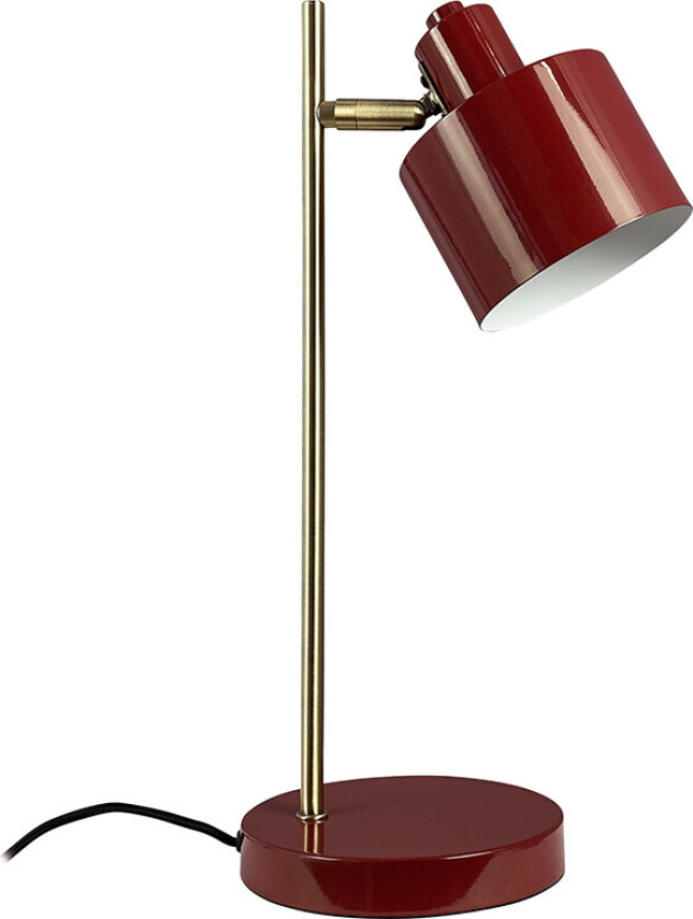 Ocean Bordlampe Mørk Rød/Messing