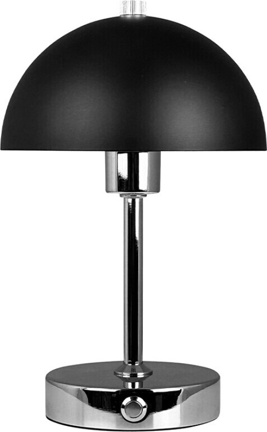 Malmø Portable Bordlampe Svart/Krom