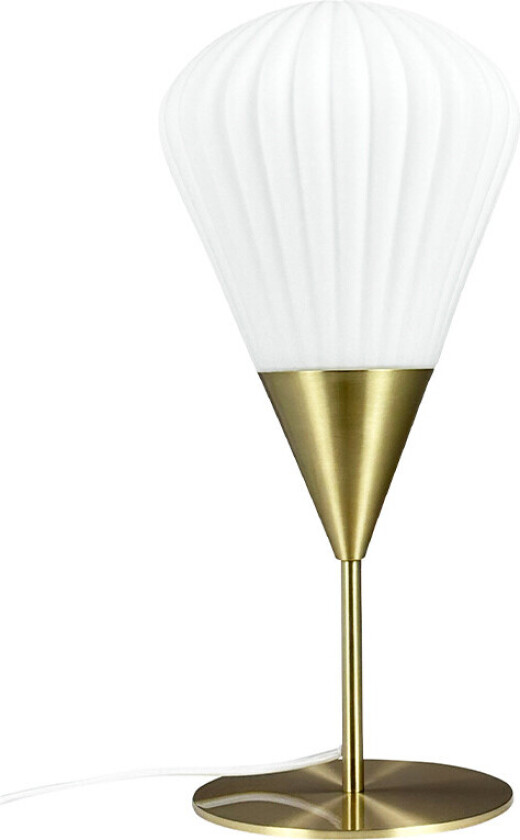 Ballon Bordlampe Opal/Messing