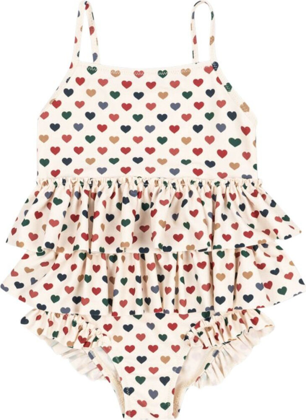 GOTS Manuca Frill Badedrakt Coeur Coloré | | 3 years
