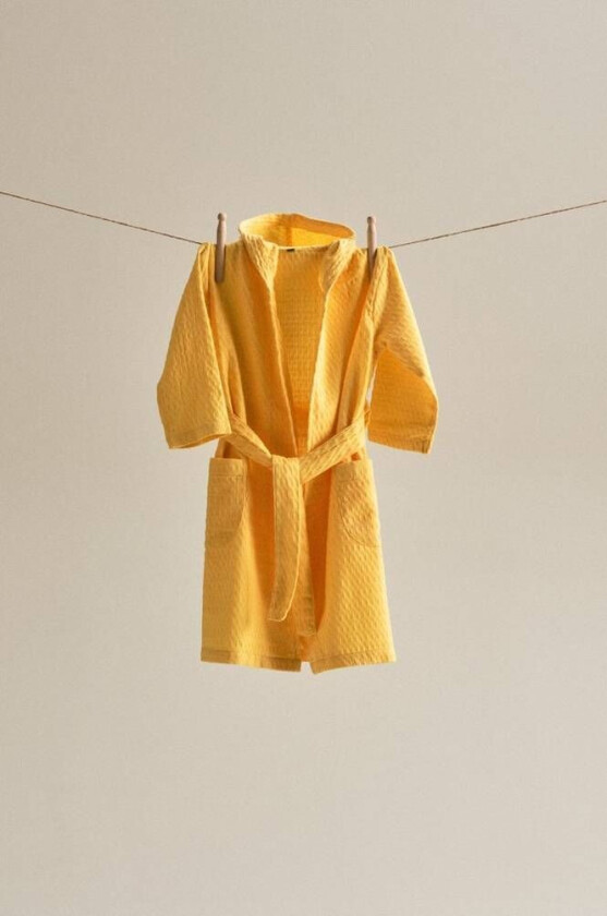 MINI badekåpe - økologisk Gul