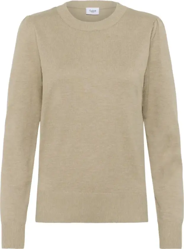 Dame, Strikkevarer, Beige, L