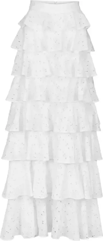 Dame, Skjørt, Hvit, XL