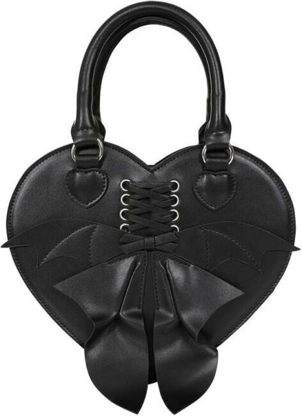 Goth Håndveske - Glamorama Heart Shaped - Damer - svart
