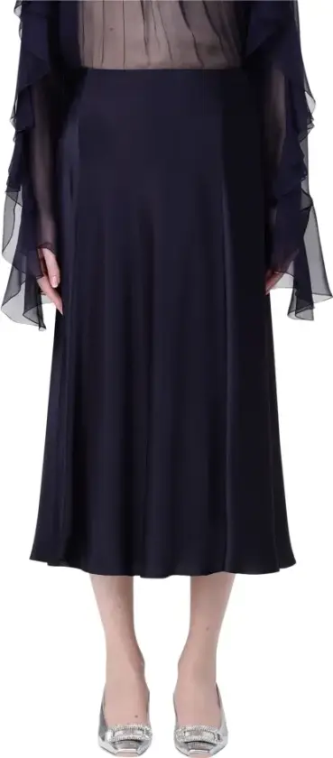 Alberta Ferretti, Dame, Skjørt, Blå, M