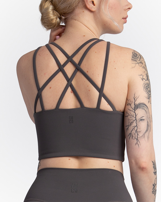 Studio Sports Bra, Graphite Grey