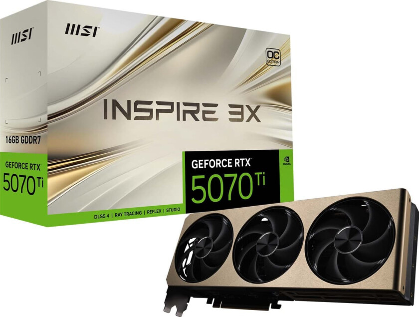 GeForce RTX 5070 Ti 16G INSPIRE 3X OC PLUS graphics card