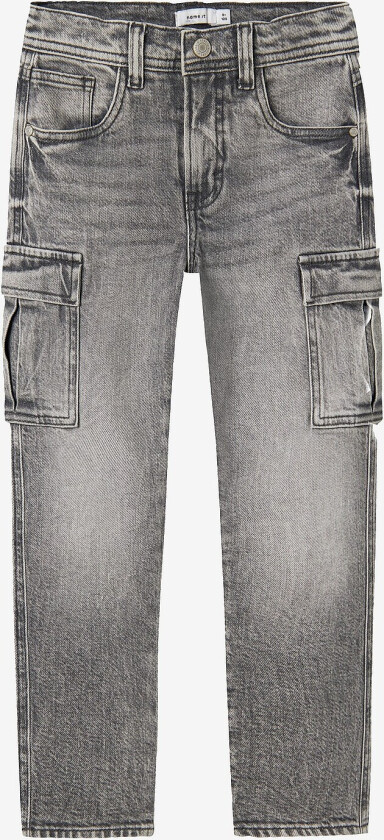 Cargojeans nkmSilas Tap Cargo Jeans 6650-AZ - Grå