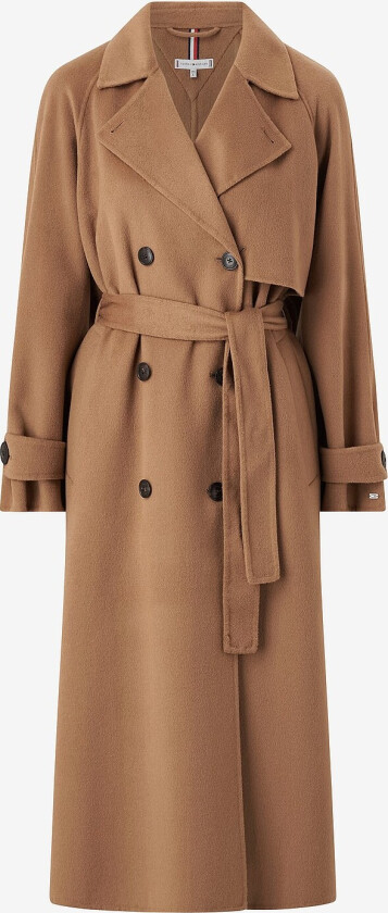 Kåpe Oversized DF Wool Blend Trench - Brun