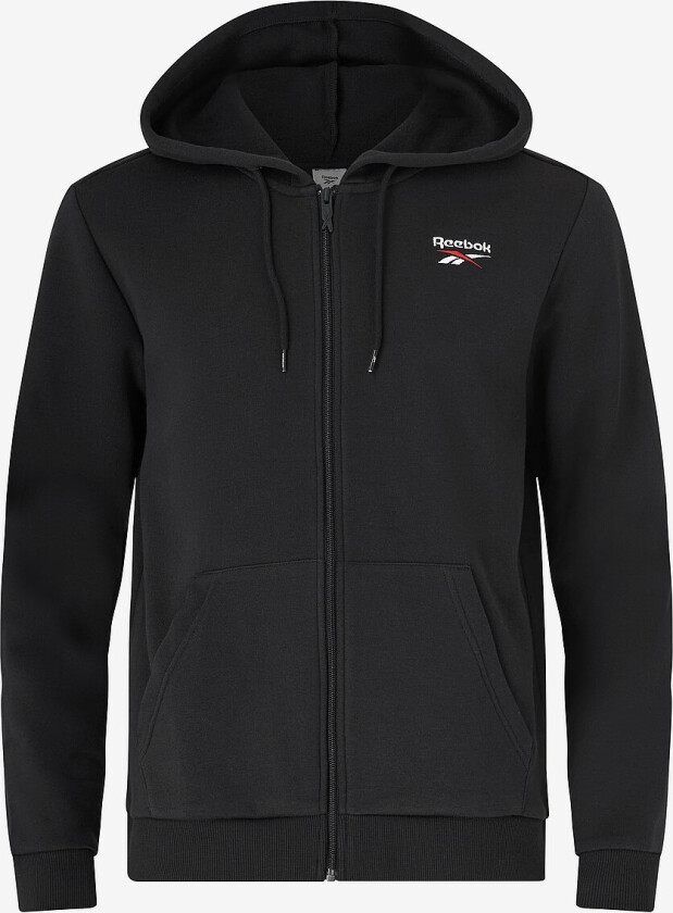 Hettegenser Reebok Identity SL Fleece FZ - Svart