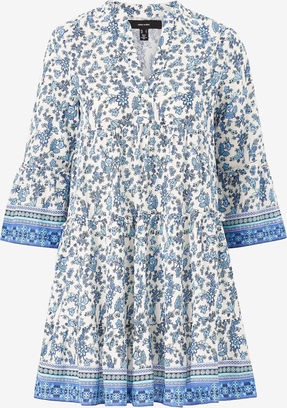 Kjole vmMilan 3/4 Short Dress Wvn - Blå