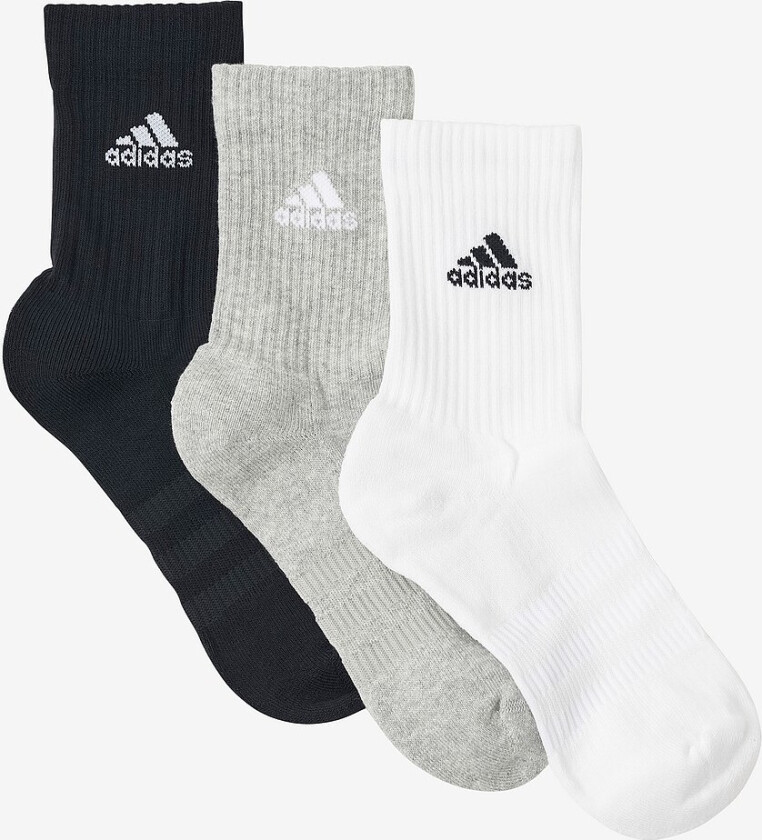 Sokker Cushioned Crew Socks 3-pakning - Grå