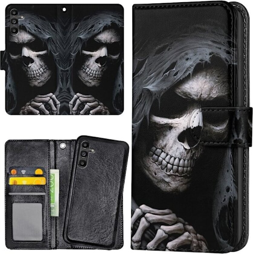 Samsung Galaxy A16 4G/5G - Lommebok Deksel Grim Reaper