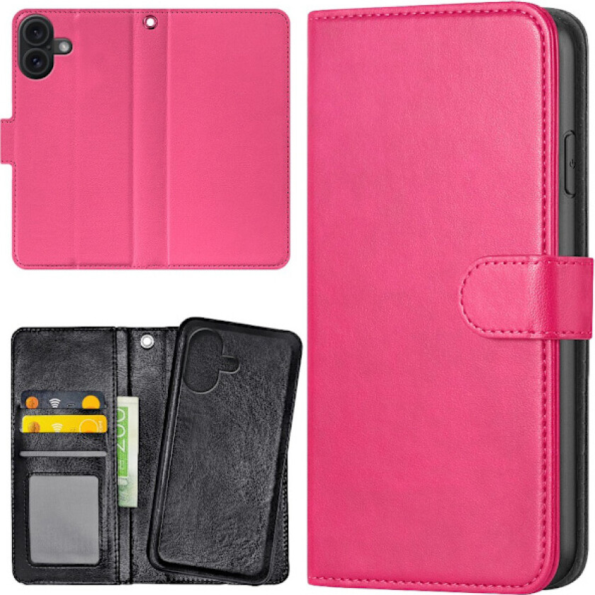 iPhone 16 Plus - Lommebok Deksel Rosa