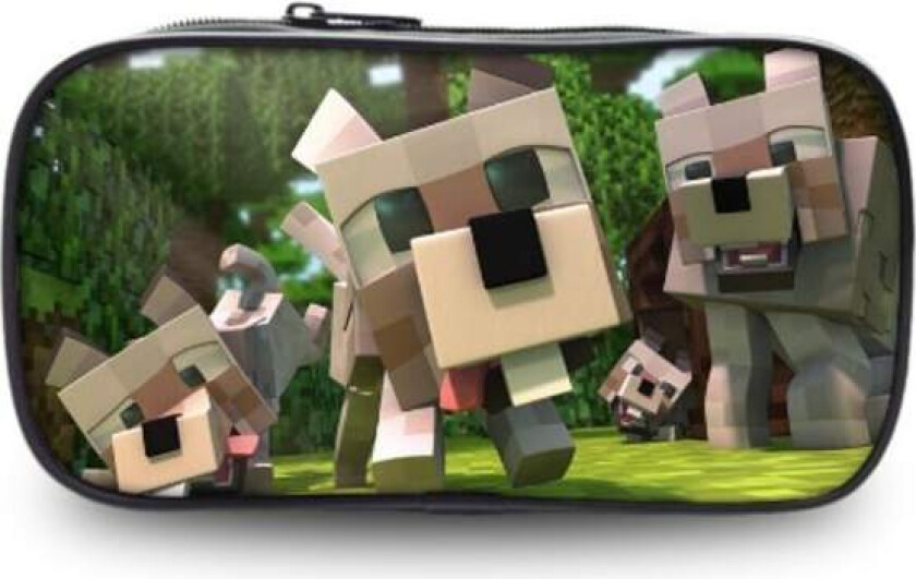 Minecraft-etui for barn - Trykt pennal - Studenter søt veske - Spot-salg C