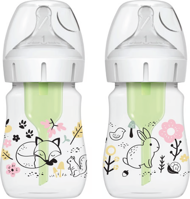 Bilde av Anti-Kolikk Wideneck Tåteflaske Skog, 2 x 150 ml