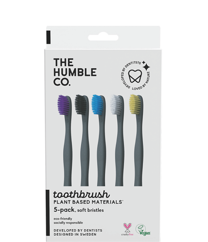 Tannbørste Soft Plantebasert, 5 stk.
