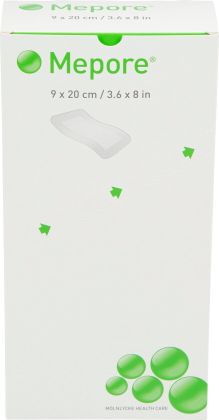 Selvheftende kompress, Steril, 9x20 cm, 30 stk.