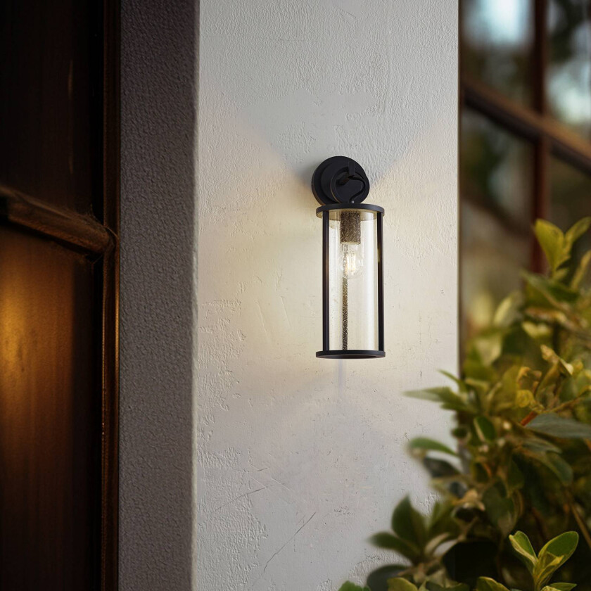 Lucande utendørs vegglampe Emmeline, bobler, aluminium, høyde 45 cm