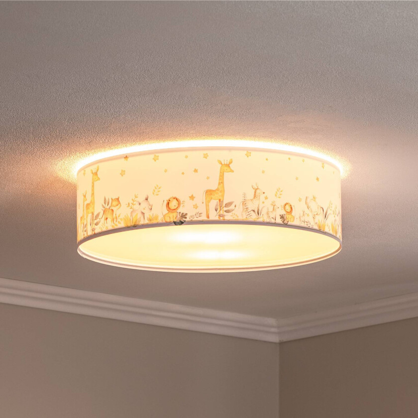 Taklampe til barnerom Max, Ø 50 cm