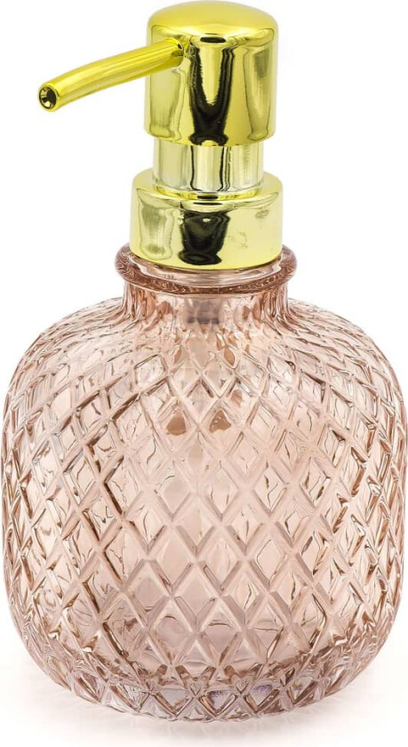 Såpedispenser Jade gjennomsiktig rosa 330 ml