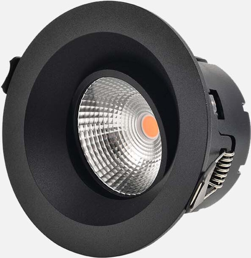 Downlight Antidark deep tilt 2700K IP44 - sort