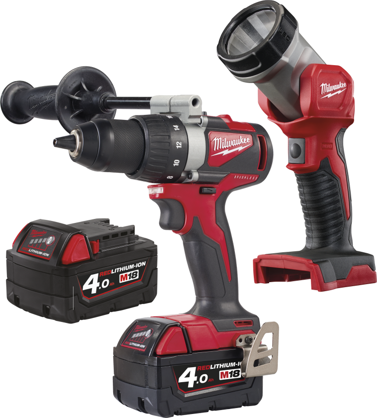 Sampak M18: Boremaskine BLDD2-402X + lampe TLED-0