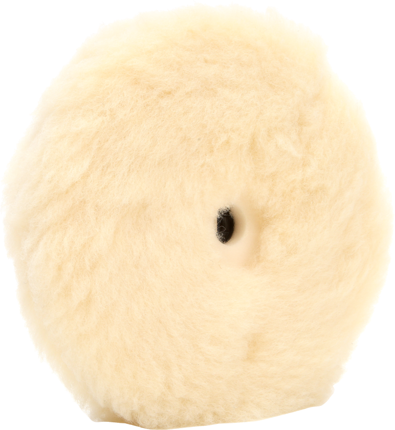 Bilde av Polérpude dobbeltsidet hvid uld rondel ø228mm