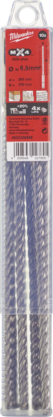 Hammerbor SDS+ MX4 6,5Ã265mm pk/10