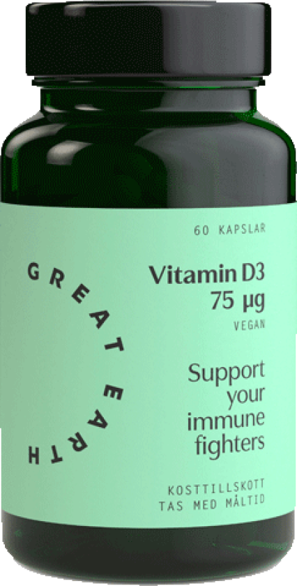 Vitamin D3 Vegan 60 kapsler
