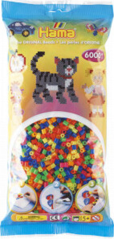 Midi 6000 Perler - Neon Mix 51