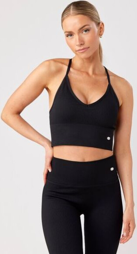 Ribbed Seamless V Bra