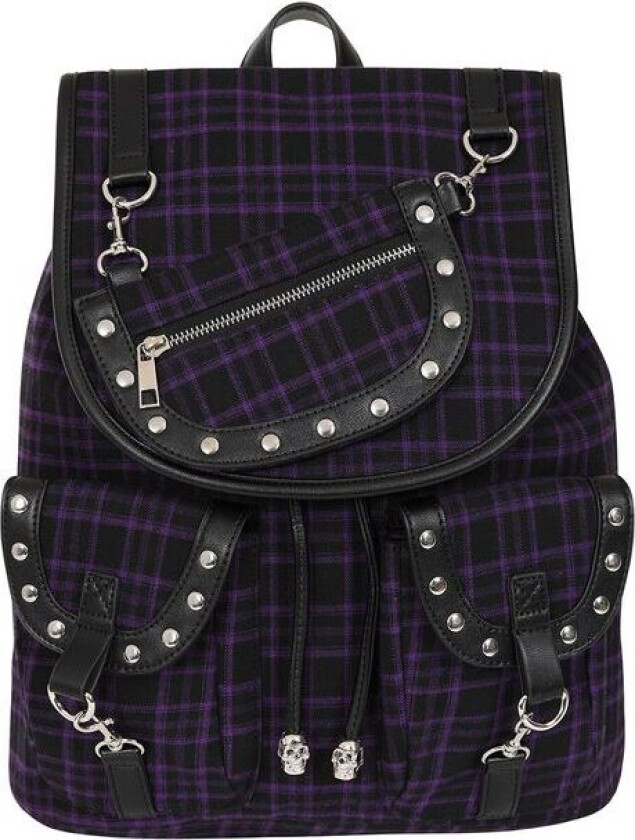 Goth Ryggsekk - Yamy - Damer - svart-lilla