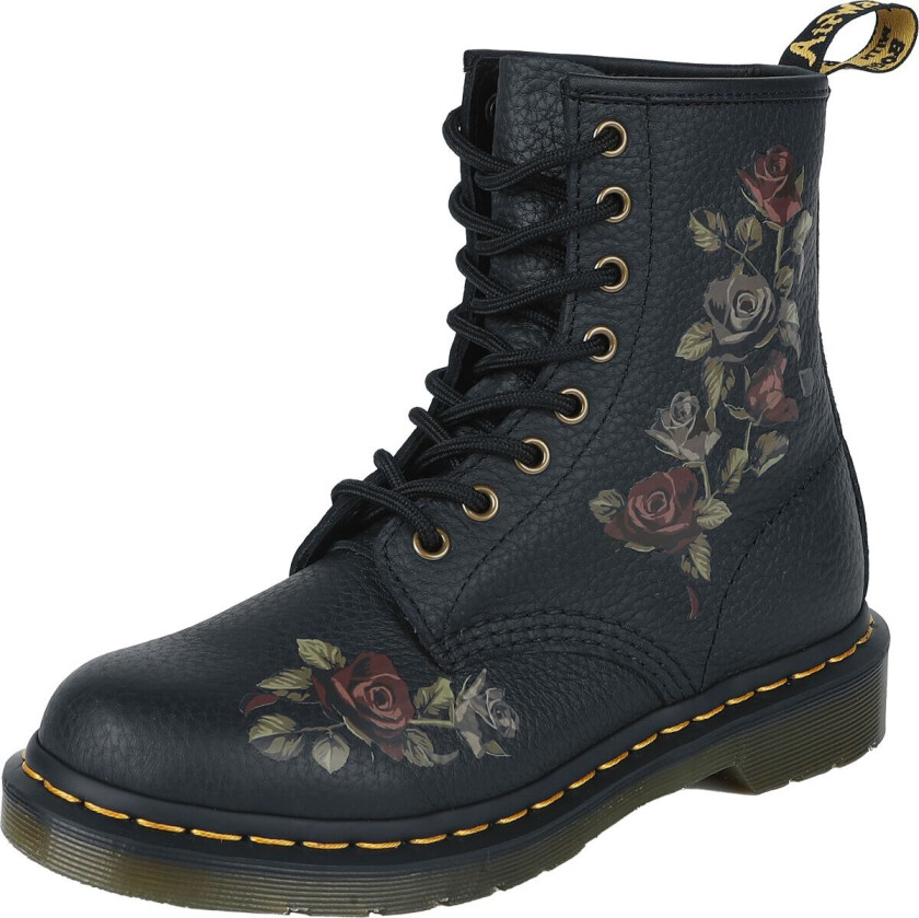 Boot - 1460 - Decayed Roses Classic Tumbled Nappa - EU36 til EU40 - Damer - svart