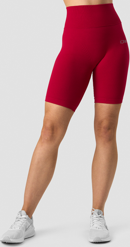 Scrunch Seamless Biker Shorts, Deep Red